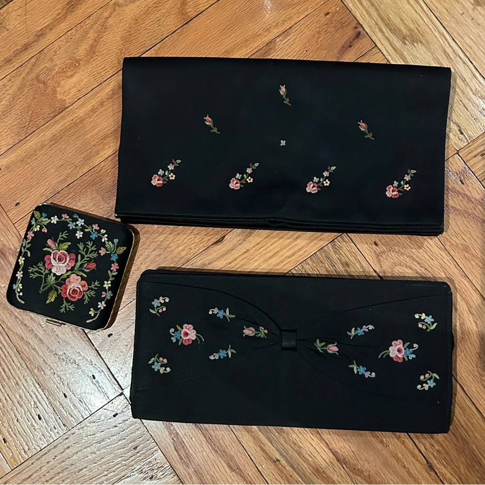 Vintage French purses and mirror